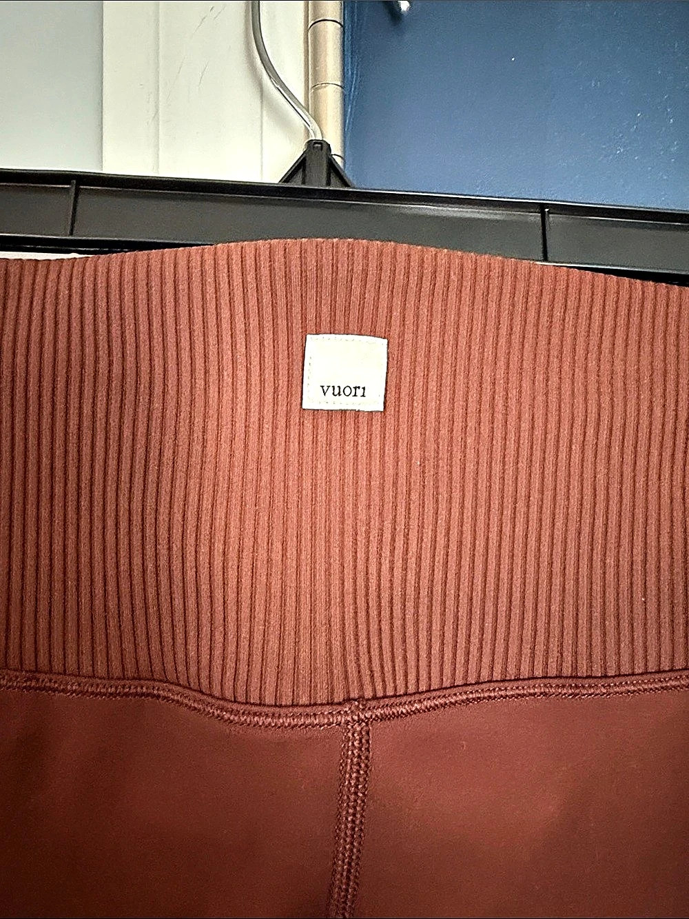 Vuori Rib Studio Legging Leggings in Brown Size XL - Picture 3 of 4